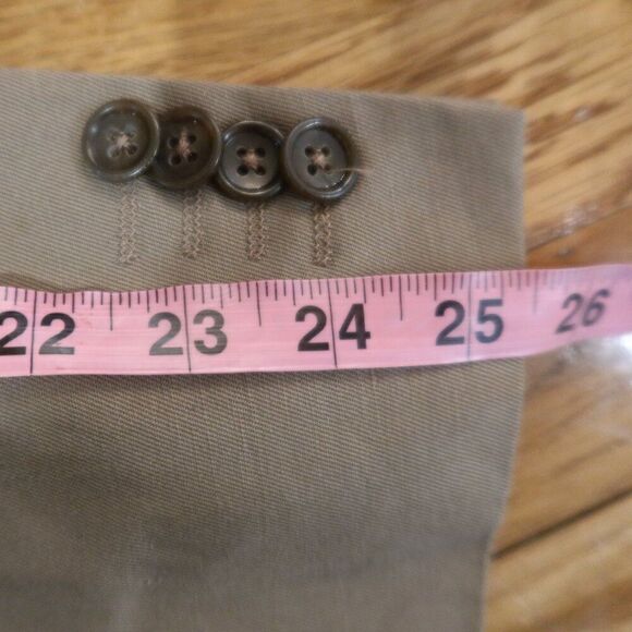 Banana Republic Men 42R Blazer Jacket Linen Tan Khaki Wedding formal office even - Picture 12 of 13